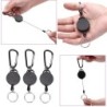 Mini telescopic keychain - retractable pull rope - with carabiner - 5 piecesKeyrings