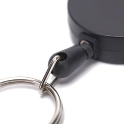 Mini telescopic keychain - retractable pull rope - with carabiner - 5 piecesKeyrings