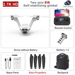 V shaped quadcopter - foldable - with twin propellers - two-axis gimbal - camera - GPS - professional RC DroneDrones