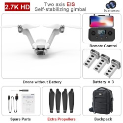 V shaped quadcopter - foldable - with twin propellers - two-axis gimbal - camera - GPS - professional RC DroneDrones