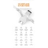 V shaped quadcopter - foldable - with twin propellers - two-axis gimbal - camera - GPS - professional RC DroneDrones