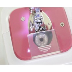 Mini electric sewing machine - dual speed - double threads - leaves / birds patternTextile