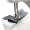 Mini portable sewing machine - with foot pedal - double threads - LED - pinkTextile