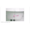 Mini portable sewing machine - with foot pedal - double threads - LED - pinkTextile