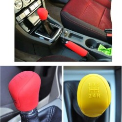 Cobertura universal da alavanca da engrenagem do carro / freio de mão - silicone - conjunto de 2 peças