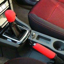 Cobertura universal da alavanca da engrenagem do carro / freio de mão - silicone - conjunto de 2 peças