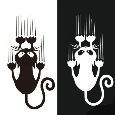 Window car sticker - reflective - climbing catStickers