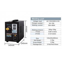 Spot welding machine - battery spot welder for 18650 battery - 1.5kw LED light - 110V -220VWelding