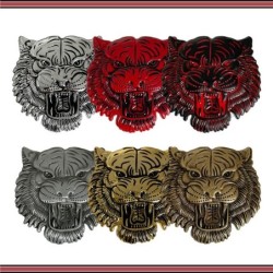 Adesivo de carro de metal - emblema - cabeça de tigre 3D