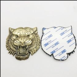 Adesivo de carro / moto - emblema de metal - cabeça de tigre 3D