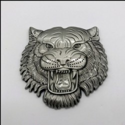 Adesivo de carro / moto - emblema de metal - cabeça de tigre 3D