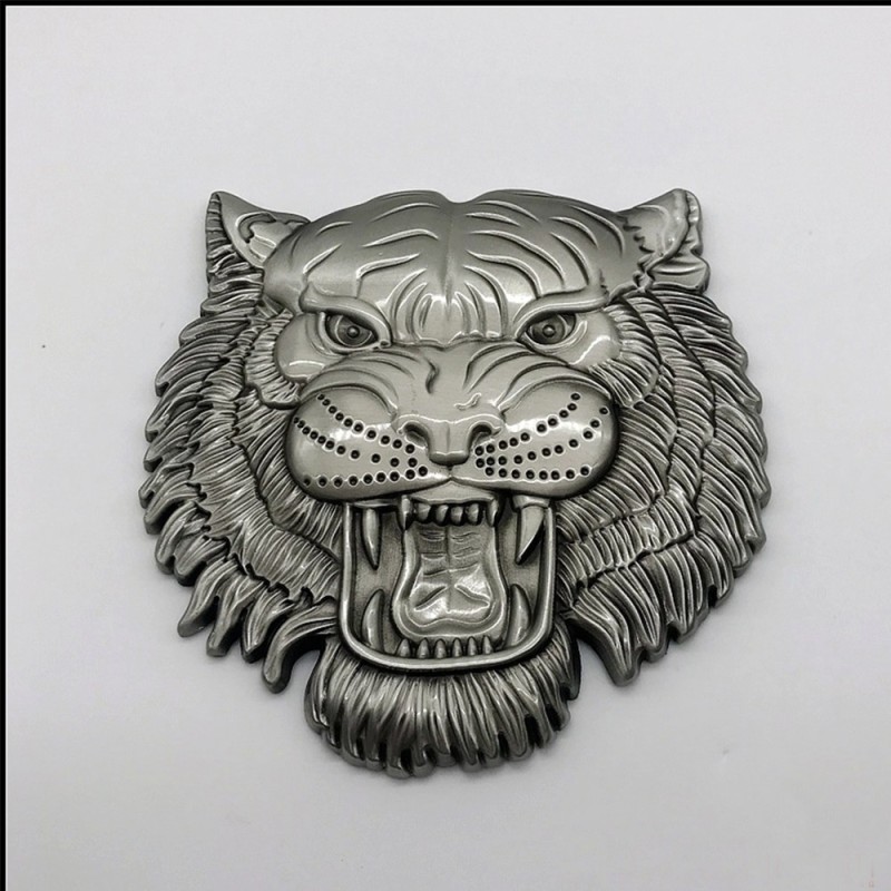Adesivo de carro / moto - emblema de metal - cabeça de tigre 3D