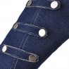 Botas de salto alto jeans da moda
