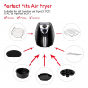 Acessórios para fritadeiras a ar - para Gowise Phillips Cozyna & Secura - conjunto de 7 peças