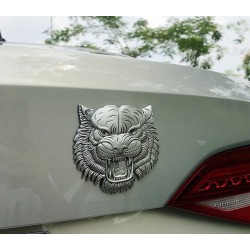 Adesivo de carro / moto - emblema de metal - cabeça de tigre 3D