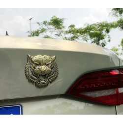 Adesivo de carro / moto - emblema de metal - cabeça de tigre 3D