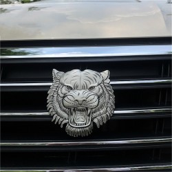 Adesivo de carro / moto - emblema de metal - cabeça de tigre 3D