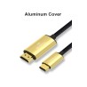 USB C Cabo HDMI Type-C para HDMI - Thunderbolt 3 - conversor - adaptador - 4K 60Hz - para MacBook / Huawei Mate 30 40 Pro