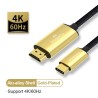 USB C Cabo HDMI Type-C para HDMI - Thunderbolt 3 - conversor - adaptador - 4K 60Hz - para MacBook / Huawei Mate 30 40 Pro