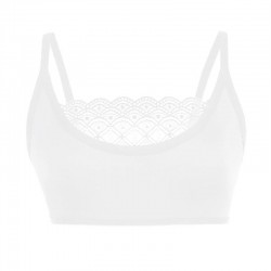 Sutiã sem fio sexy - top curto - com renda