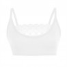 Sutiã sem fio sexy - top curto - com renda