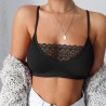 Sutiã sem fio sexy - top curto - com renda