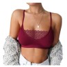 Sutiã sem fio sexy - top curto - com renda