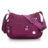 Bolsa de ombro elegante - com zíper - grande capacidade - nylon - impermeável