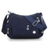 Bolsa de ombro elegante - com zíper - grande capacidade - nylon - impermeável