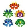 Máscaras engraçadas em forma de animal - dinossauro - para crianças - Halloween / festa - 5 peças