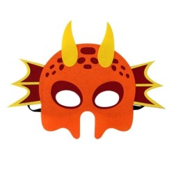 Máscaras engraçadas em forma de animal - dinossauro - para crianças - Halloween / festa - 5 peças