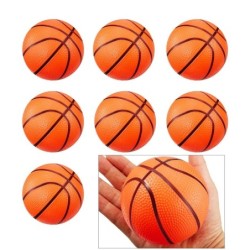 Mini bolas de basquete - infláveis - com inflador - 8 peças