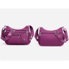 Bolsa de ombro elegante - com zíper - grande capacidade - nylon - impermeável
