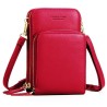 Small shoulder bag - with zippers / touch screen - multifunctional - leatherBags