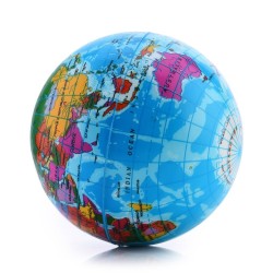 Bola de esponja engraçada - brinquedo de descompressão - mapa do mundo