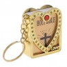 Mini Bíblia Sagrada - Cruz - coração - cristal - chaveiro
