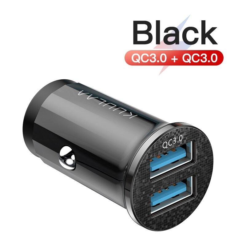 Mini - carregador de carro USB duplo - carregamento rápido - tipo C - 48 W - QC3.0 PD3.0