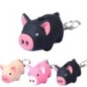 Mini pig com chaveiro - luminoso - com som / LED