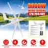 Gerador de turbina eólica - 6 pás - trifásico - 9000W - 48V
