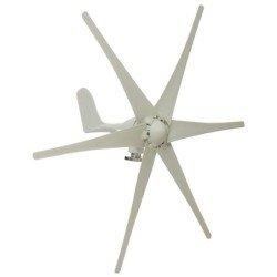 Gerador de turbina eólica - 6 pás - trifásico - 9000W - 48V