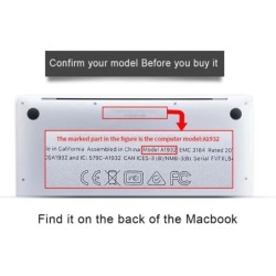 Película protetora transparente - à prova de poeira - para Macbook Air / Pro