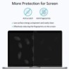 Película protetora transparente - à prova de poeira - para Macbook Air / Pro