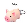 Mini pig with keychain - luminous - with sound / LEDKeyrings