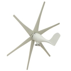 Gerador de turbina eólica - 6 pás - trifásico - 9000W - 48V