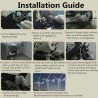 Gerador de turbina eólica - 6 pás - trifásico - 9000W - 48V