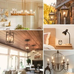 Lâmpada LED - tipo vela - regulável - 6W - E12 / E14