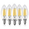 Lâmpada LED - tipo vela - regulável - 6W - E12 / E14