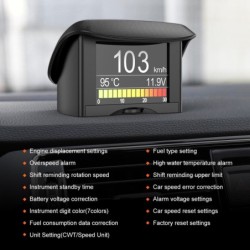 ANCEL A20 - computador de bordo do carro - display digital - scanner OBD2 - medidor de velocidade / consumo de combustível / tem