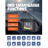 ANCEL A20 - computador de bordo do carro - display digital - scanner OBD2 - medidor de velocidade / consumo de combustível / tem