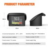 ANCEL A20 - computador de bordo do carro - display digital - scanner OBD2 - medidor de velocidade / consumo de combustível / tem